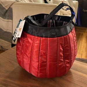 LUG Pumpkin Tote 12” Lined Fabric Trick or Treat Halloween Brand New NWT